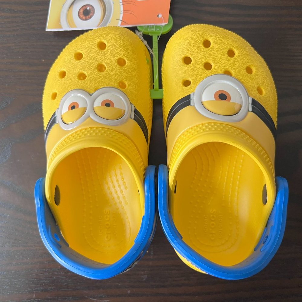 NIB - Limited Edition - TODDLER CROCS - I AM MINIONS CLOG - Size 7c